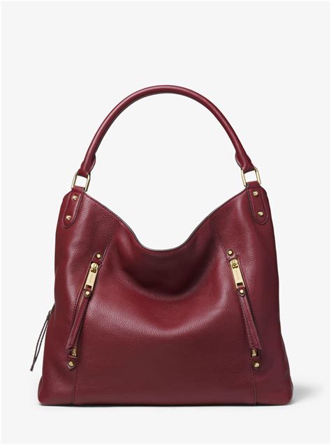 MICHAEL KORS EVIE LARGE PEBBLED LEATHER 